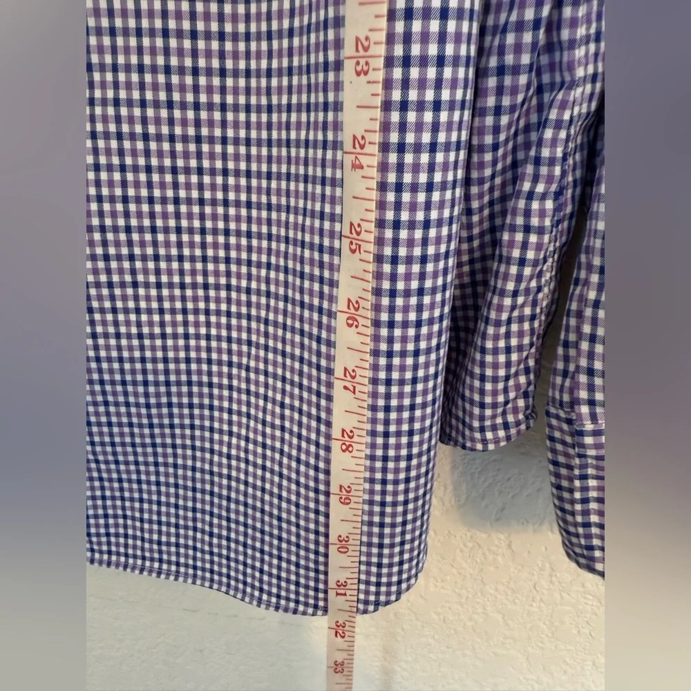 Polo by Ralph Lauren performance purple and blue gingham, dress‎ shirt size XL